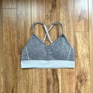 Grey Forever 21 Sports Bra